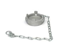 Bouchon symétrique Guillemin, pompier, plat type irrigation cadenassable avec chaînette - DN 65