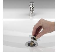 JE CHERCHE UNE IDEE Bouchon Universel avec Filtre 6 cm Évier Baignoire Gris