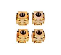 hotrodspirit - Bouchon Valve de Roue (x4) Croix Malte Couleur Or Auto Moto Velo
