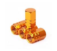Bouchon Valve Pneu pour Geely pour Atlas pour Boyue | Résistant À L'eau Et À La Poussière Alliage d'aluminium Bouchon Valve Pneu Voiture(Orange)
