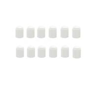 Bouchon Valve Universel En Plastique Couvercle Tige D'air Pneu Roue Bouchons Anti-poussière Pour Motos Voiture Pièces Écrous(White 12pcs)
