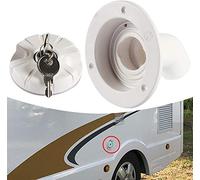 Bouchon verrouillable d'admission d'eau par gravité Jutta avec serrure, Filtre d'entrée de trappe de remplissage d'eau douce verrouillable pour la plupart des entrées d'eau douce sur les caravanes RV
