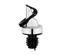 Bouchon verseur pour bouteille d'huile d'olive - Distributeur de liqueur - Verseur à vin - Bouchon à rabat - Outil de cuisine - Décanteur (argenté)