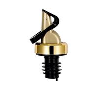 Bouchon verseur pour bouteille d'huile d'olive - Distributeur de liqueur - Verseur à vin - Bouchon à rabat - Outil de cuisine - Décanteur (doré)