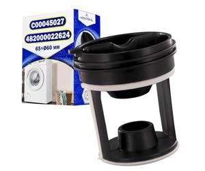 Bouchon Vidange Machine a Laver pour Pompe Vidange 65 x Ø 60 mm avec Code Original 045027 C00045027 Filtre Lave Linge pour Indesit pour Whirlpool - Garantie de 10 Ans - MONTERAL