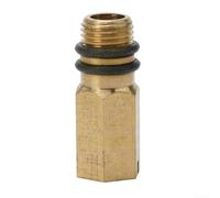 Bouchon vierge en laiton M10 pour conduites d'entrée d'eau du robinet pour application froide ou chaude avec deux rondelles en caoutchouc Longueur 29 mm 10 mm Filetage