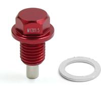 Bouchon Vis Vidange M12 x 1.5 Carter d'Huile Moteur Voiture Aluminium Rouge