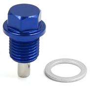 Bouchon Vis Vidange M14 x 1.5 Carter d'Huile Moteur Voiture Aluminium Bleu