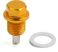 Bouchon Vis Vidange M14 x 1.5 Carter d'Huile Moteur Voiture Aluminium Doré