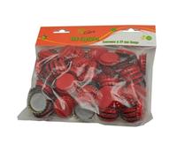 Bouchonnerie Jocondienne 260C 100 Capsules pour Bouteilles Champenoises Métal Rouge 20,7 x 20 x 3,5 cm Diamètre 29 mm