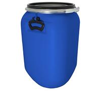 Bouchonnerie Jocondienne 612630 Fût avec Couvercle Cerclage et Poignée Plastique Bleu 37,5 x 37,5 x 61,5 cm 60 L