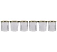 Generique Confituriers 200 ml – Pack de 6 – Couvercle doré