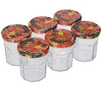 Generique Pack 6 pots à confiture 324 ml avec couvercle