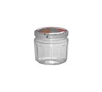 Bouchonnerie jocondienne 685 6 pots à confiture + couvercle décor fruit 25 x 8 mm