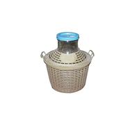 Bouchonnerie Jocondienne GC10 Bonbonne Entourage Plast Grand Col Verre Transparent 34 x 34 x 37 cm 10 L