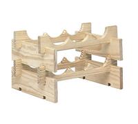 Casier range-bouteilles merlot - 6 cases - pin massif