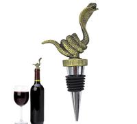 Bouchons à champagne | Bouchon de vin avec tête de serpent, bouchons pour bouteilles de vin, accessoires créatifs pour vin, bouchon de vin amusant pour Thanksgiving, Noël