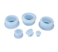 Bouchons à œillets en caoutchouc de Silicone Transparent, bouchons d'extrémité, câble bonde, protection la douille, joints toriques creux, joint scellé(30pcs,A 5.5mm (E 3mm))