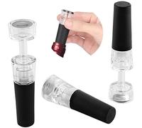 Bouchons à vin 20 pièces bouchons de bouteille en Silicone avec pompe d'économie sous vide intégrée bouchon sécurité alimentaire for garder le Champagne frais