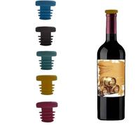 Bouchons à vin 40 pièces en caoutchouc bouteille de joint bouchon huile nouvelle forme filetée Silicone plusieurs couleurs for garder le Champagne frais