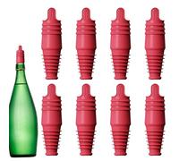 Bouchons à Vin,8 Pièces Scellants Doux Réutilisables,Fermoir De Bouteille - Pour Bière Voyage Bar Maison Fête Dîner Restaurant Cuisine