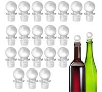 Bouchons à vin bille en verre 50 pièces conception large ouverte mini bouchon de bouteille d'arrangement floral bureau for des occasions spéciales garder le champagne frais