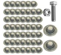 Bouchons À Vis De Toit En Métal, 50 Pièces Imperméables, Capuchons De Protection De Vis De Toit - Pour Propriétaires, Couvreurs, Agriculteurs, Garage, Abri D'auto, Hangar, Atelier, Grange, Pergola, Cl