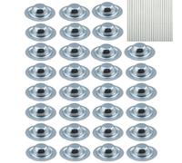 Bouchons à vis de toit en métal antirouille faciles à installer et | Lot de 30 bouchons à vis en métal pour toiture industrielle et commerciale
