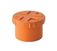 Bouchons à vis en PVC Rouge 100mm pour tuyaux d'échappement