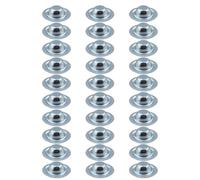 Bouchons à vis étanches en acier inoxydable | Lot de 30 cache-vis en métal pour réparation, remplacement, entretien, industrie, abri de jardin, garage,