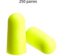 Bouchons Anti Bruit 3M Earsoft Neon, 250 paires Jaune G