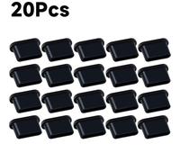 Bouchons Anti-Poussière De Type C,60/1 Pièces,Protecteur De Port De Chargement,Couvercle Anti-Poussière Souple En Silicone Pour Samsung S24 S23 Huawei Xiaomi - Type 20pcs Black