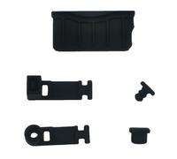 Bouchons anti-poussière en silicone Housse anti-poussière pour 3DSXL/3DSLL/2DS/New 3DS XL LL, Couvercle de protection d'interface de port de machine de jeu Bouchon anti-poussière (noir)