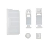 Bouchons anti-poussière en silicone Housse anti-poussière pour 3DSXL/3DSLL/2DS/New 3DS XL LL, Couvercle de protection d'interface de port de machine de jeu Bouchon anti-poussière (blanc)