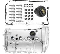 Bouchons Anti-poussière pour pneus de Voiture Couvercle de soupape en Aluminium pour Joint Culasse Moteur pour BMW pour Couvercle