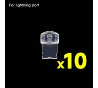 Bouchons Anti-Poussière Pour Port De Chargement,20 À 1 Pièce,Couvercle De Protection Pour Prise Iso Micro 3.5mm,Fiches De Type C Pour Iphone Samsung - Type 10pcs For Lightning