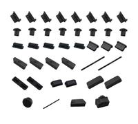 Bouchons Anti Poussière USB en Silicone 40 Pièces pour Ordinateur | Protection des Ports, Blocage de Contamination, Reste en Place, pour Consoles de Jeu et Postes de Bureau Style Aléatoire