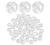Bouchons Boucles d’Oreilles TPE Transparente 50 Pièces Stopper Universel | Anti Perte, Souple Et Transparent, Lot 50 Pièces, Format Compact, Pour Bijoux DIY
