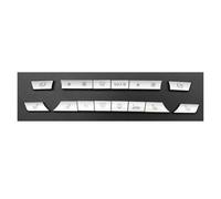 Bouchons Boutons Ac Pour Tableau Bord Couleur Argent Contrôle La Température Climatisation Pour BMW Série 5 6 7 F10 F01 F02 520 530 Air Grille Voiture(D2 14pcs set)