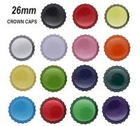 Bouchons couronne de 26mm, 100 pièces/lot, bouchons de bière pour brassage à domicile, embouteillage de bière artisanal Gold