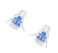 Bouchons D’oreille en Silicone Réutilisables, du Bruit, Bleus | Paire Souple et Confortable, Aide à Atténuer les Sons Pendant les Études, Répétitions Musicales ou Concerts