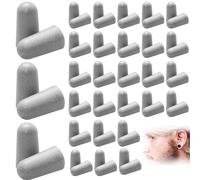 Bouchons D’oreilles, 30 Paires Bouchon Oreille Anti Bruit 38 DB SNR Super Doux et Réutilisables Bouchon D'oreille pour Dormir Travailler Voyager Lire