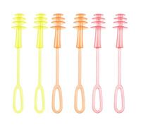 Bouchons d ' oreilles de à triple bride, O yellow red | Bouchons d ' oreilles de en silicone pour les nageurs à l ' entraînement en, conception à triple bride