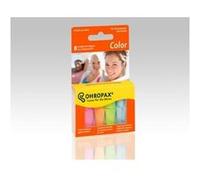 Ohropax Bouchons d'oreille Color – mousse multicolore anti-bruit, 8 pièces