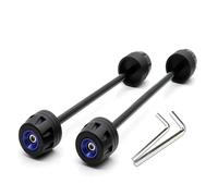 Bouchons d'accident de Moto Coulisses À Essieu Arrière Avant De Moto Sliders Fourche Protège-Collision pour Suzuki DRZ400SM DRZ400S DRZ400SE 2000-2023 DRZ 400(Bleu)