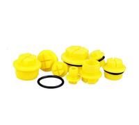 Bouchons d'arrêt Bouchon de tuyau à filetage mâle Tête de bouchon d'obturation Bouchons à filetage externe jaune M42x2.0