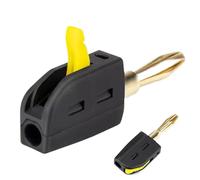 Bouchons De Bananes En Fil Pour Haut-parleurs - Jack À Banane À Connexion Rapide | Banana Plug High Current Connect Rapide, Adaptateur De Fiche De Banane, Borne De Haut-parleur Banane, Douille À La Ba