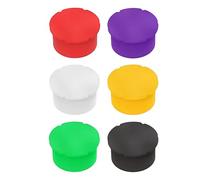 Bouchons de biberon, 6 pièces couvercles de laboratoire faciles à nettoyer, couvercles réutilisables denses, pour une organisation rapide de l'industrie, de la science, du stockage de l'huile, de la