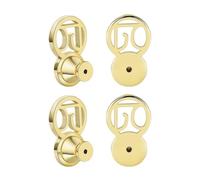 Bouchons de boucles d ' oreilles à verrouillage arrière, 4 pièces, accessoires de bijoux d ' oreille de forme ovale offrant une stabilité améliorée, supports de levage