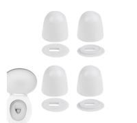 Bouchons de boulons de bol de toilette - Ensemble de couvercles à pression décoratifs de 4 paquets, boucliers à vis en plastique lourd | Bouchons de boulons de toilette universels, solution de